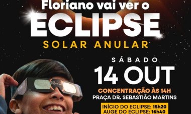 Floriano privilegiada poderá ver eclipse anular do sol em sua posição máxima