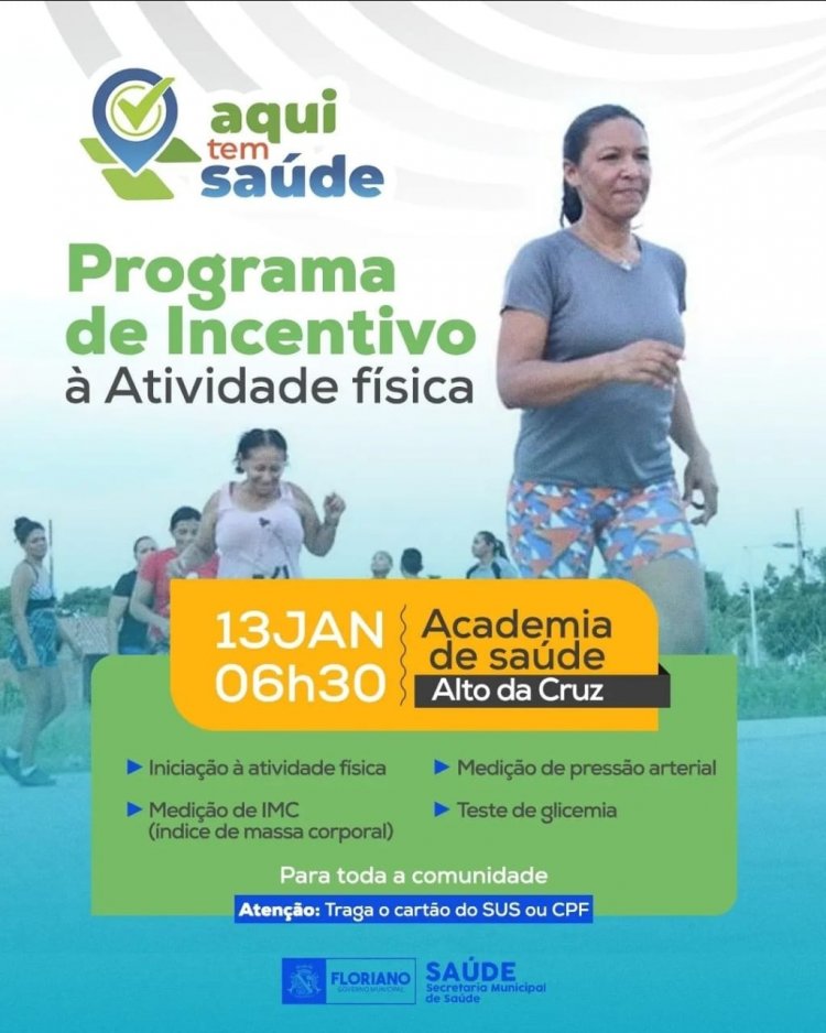 Primeira ação do Programa de incentivo à atividade física em 2023