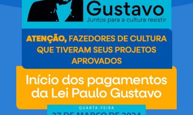 Cultura de Floriano inicia repasse da Lei Paulo Gustavo nesta quarta, 27