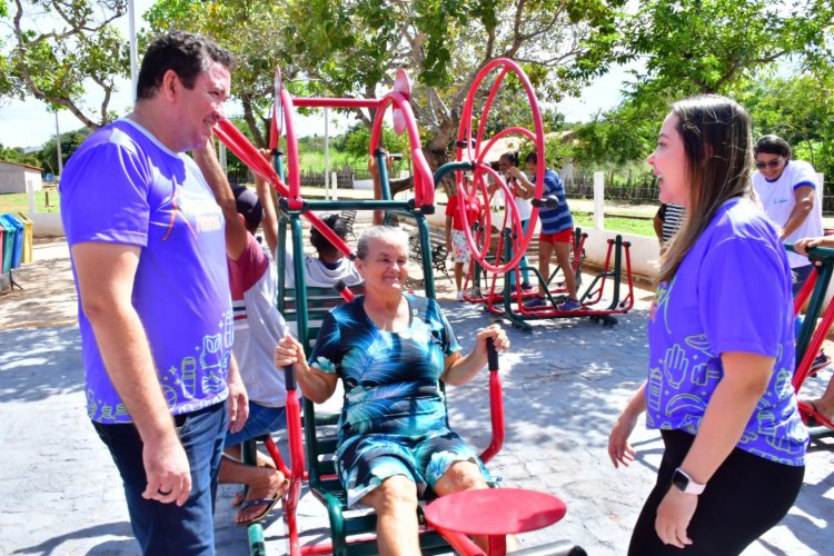Prefeitura de Floriano inaugura academia de saúde no Distrito Amolar