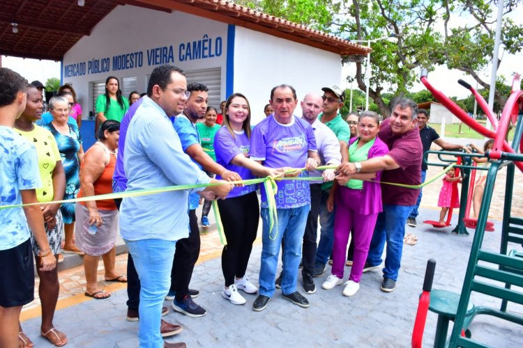 Prefeitura de Floriano inaugura academia de saúde no Distrito Amolar