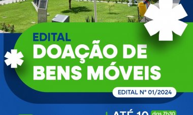 Prefeitura de Floriano lança edital de doação de bens móveis
