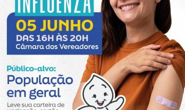 Mutirão de vacinação contra a influenza ocorrerá nesta quarta-feira