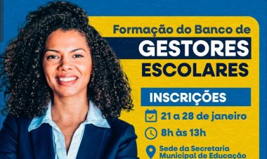 SEMED Floriano anuncia processo seletivo simplificado para composição do Banco de Gestores Escolares