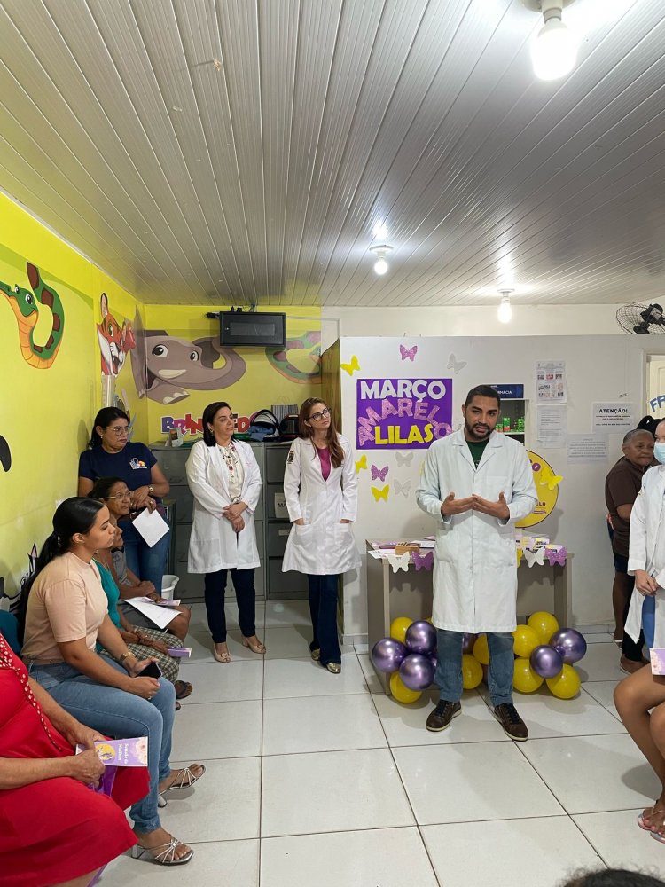 Saúde de Floriano realiza ação em alusão a Campanha ‘Março Amarelo Lilás’  