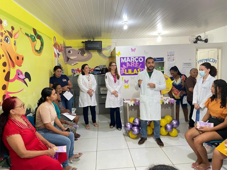 Saúde de Floriano realiza ação em alusão a Campanha ‘Março Amarelo Lilás’  