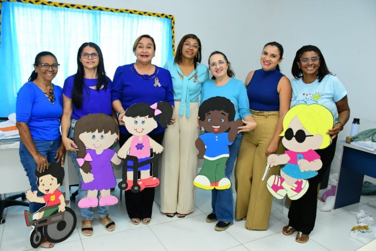 Abril Azul: Educação de Floriano promove ação para fortalecer a inclusão de crianças autistas