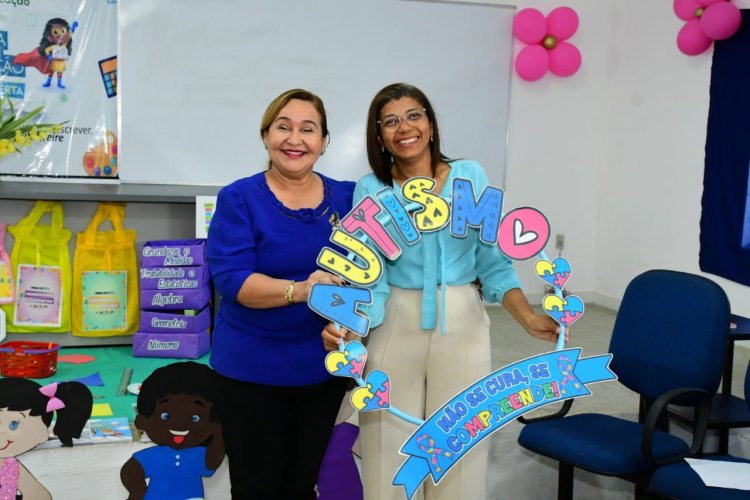 Abril Azul: Educação de Floriano promove ação para fortalecer a inclusão de crianças autistas