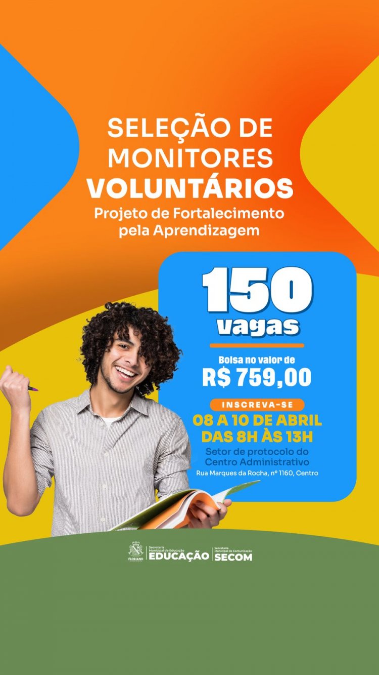 Educação de Floriano divulga edital de credenciamento para Projeto de Fortalecimento da Aprendizagem