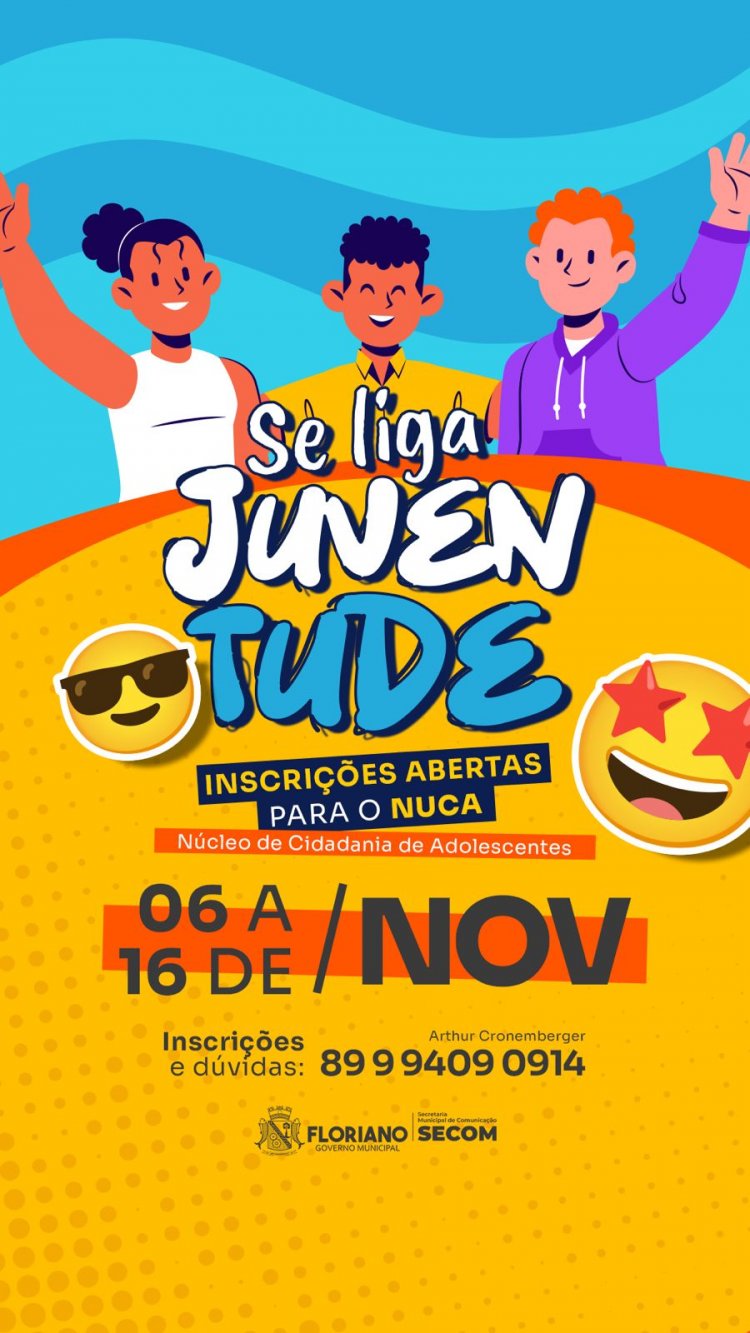 Prefeitura de Floriano abre inscrições para o NUCA do Selo Unicef