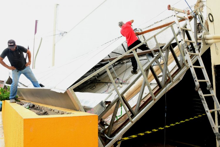 Prefeitura de Floriano adota medidas após desabamento parcial de marquise no Mercado Público