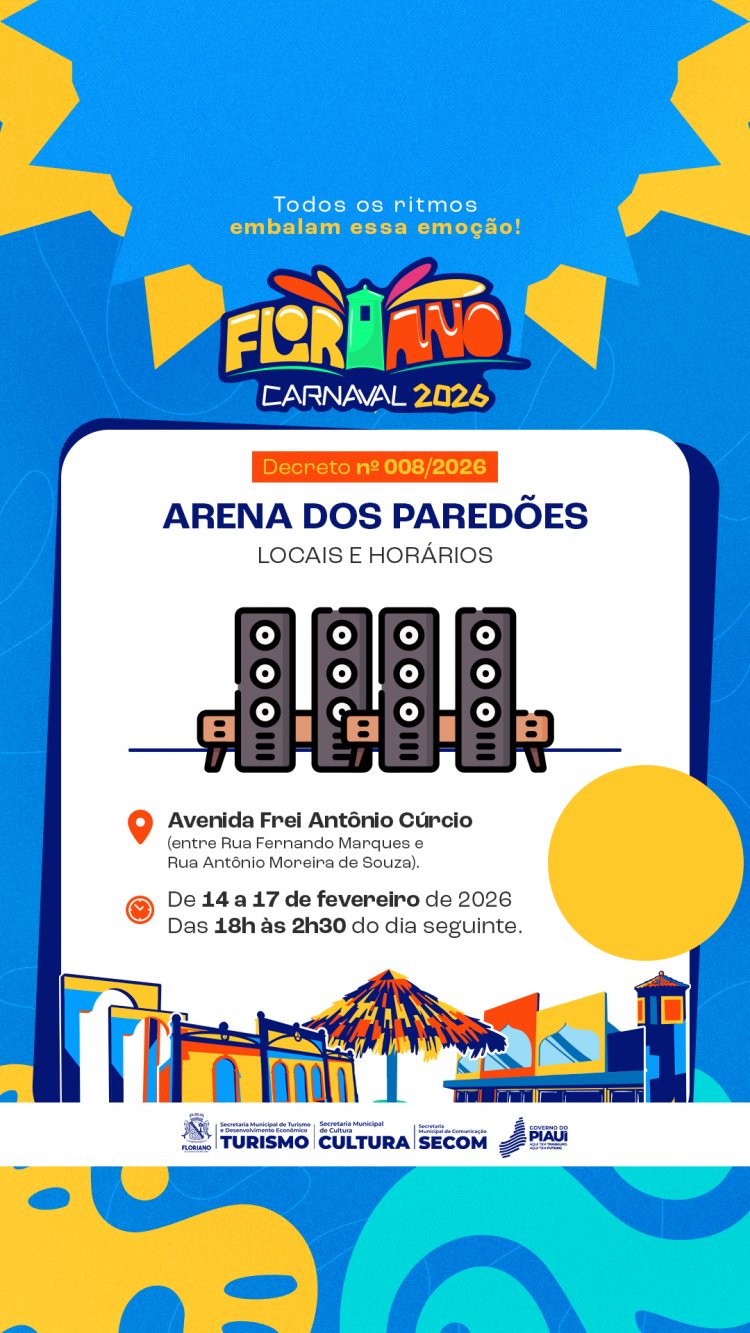 Prefeitura de Floriano publica decretos para o período de carnaval