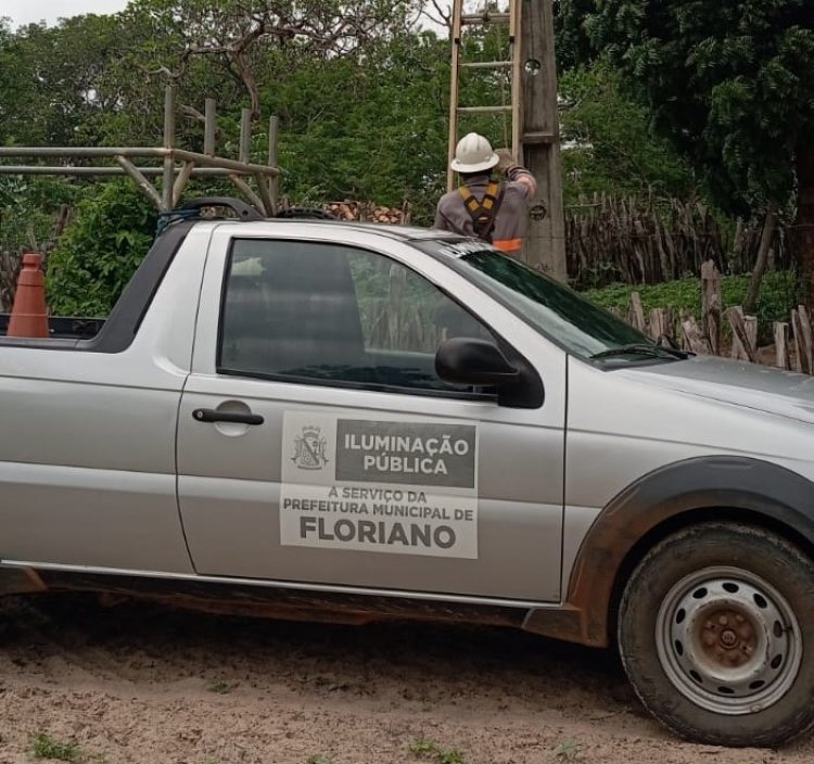 Infraestrutura de Floriano realiza quase 800 serviços de iluminação pública em janeiro