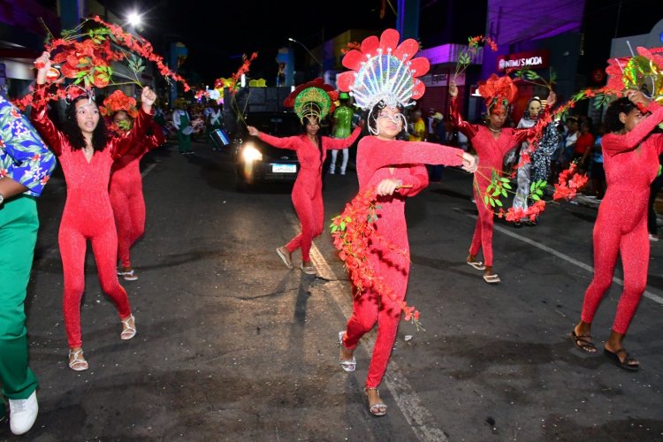 Desfile das Escolas de Samba encanta público na Avenida Getúlio Vargas