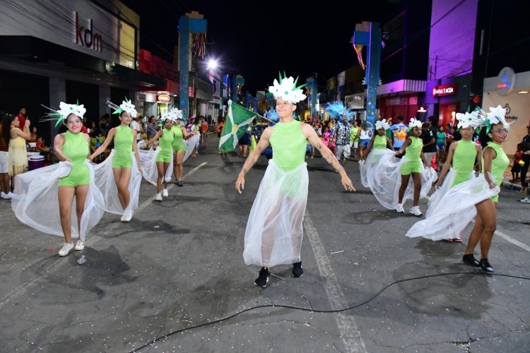 Desfile das Escolas de Samba encanta público na Avenida Getúlio Vargas