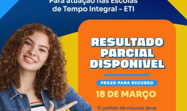 Educação de Floriano divulga resultado parcial de seleção para monitores das Escolas de Tempo Integral 