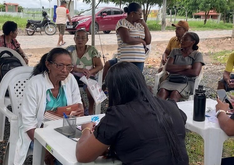 Saúde itinerante de Floriano leva atendimento à comunidade L3 em ação de combate à hanseníase