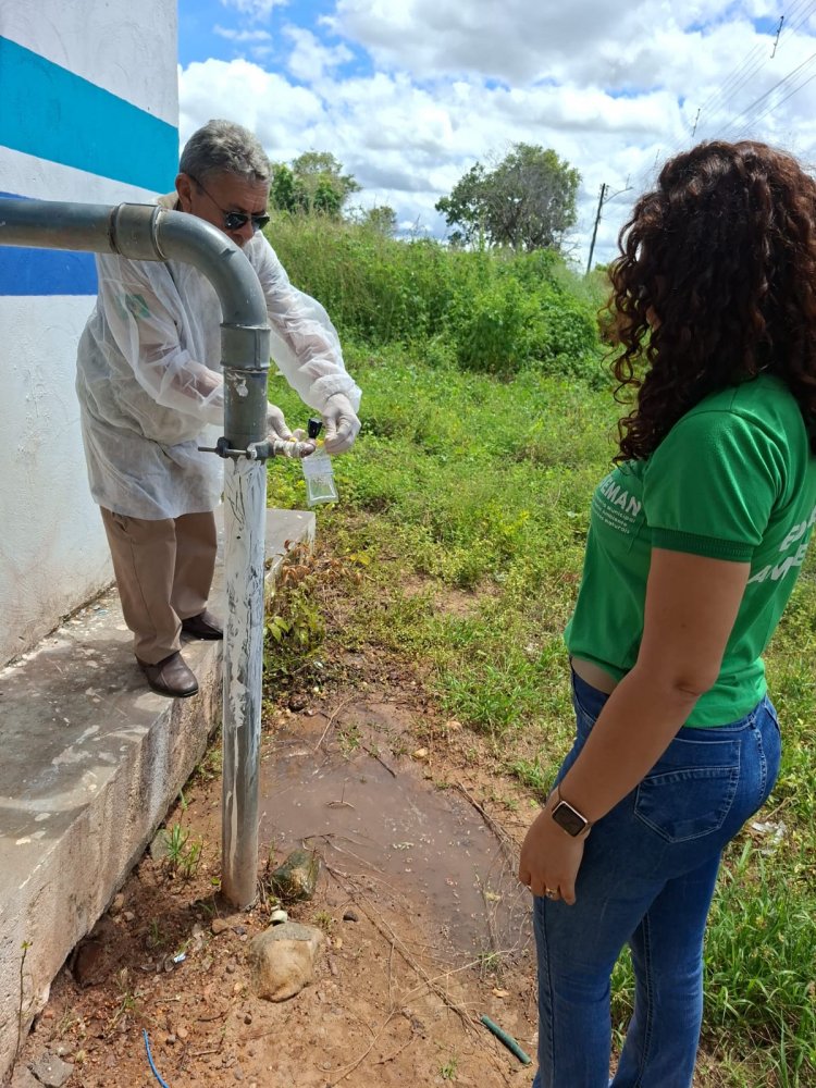 Prefeitura de Floriano participa de ação que monitora água de poços em parceria com a 10ª Regional de Saúde 