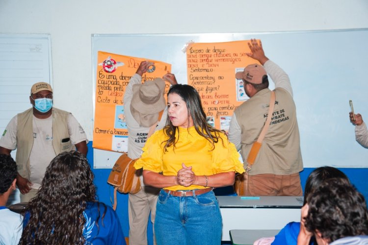 Secretaria de Saúde de Floriano leva ações de combate à dengue à escolas do município