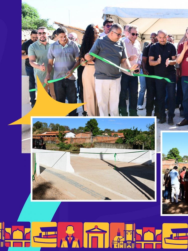 129 anos: Prefeitura de Floriano entrega ponte que interliga os bairros São Borja e Tamboril
