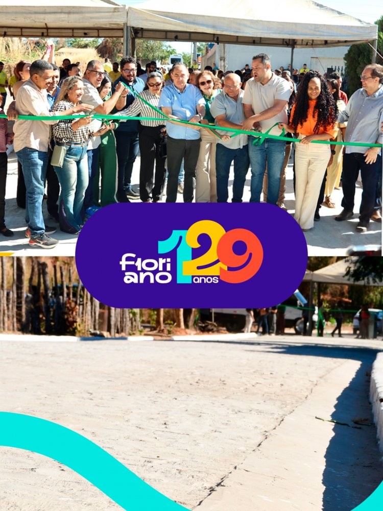 Prefeitura entrega calçamento da Rua Otília Rodrigues em comemoração pelos 129 anos de Floriano