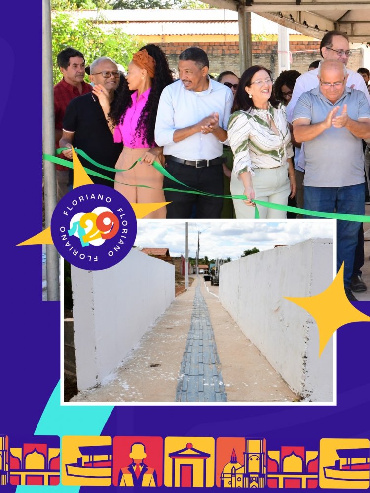 Floriano, 129 anos: Ponte no bairro Princesa do Sul é entregue à população nas comemorações de aniversário da cidade