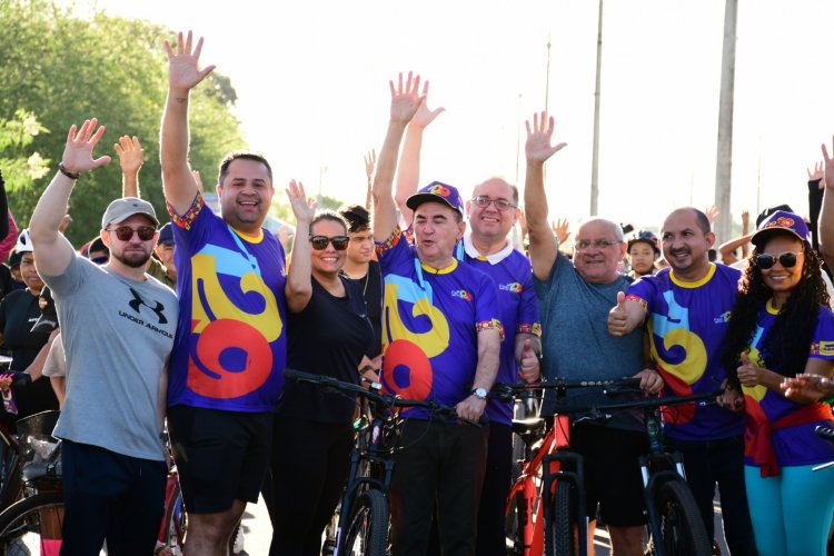 129 anos: Passeio ciclístico reúne cerca de 1.500 participantes nas comemorações do aniversário de Floriano