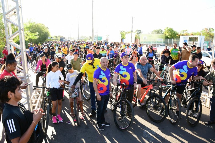 129 anos: Passeio ciclístico reúne cerca de 1.500 participantes nas comemorações do aniversário de Floriano