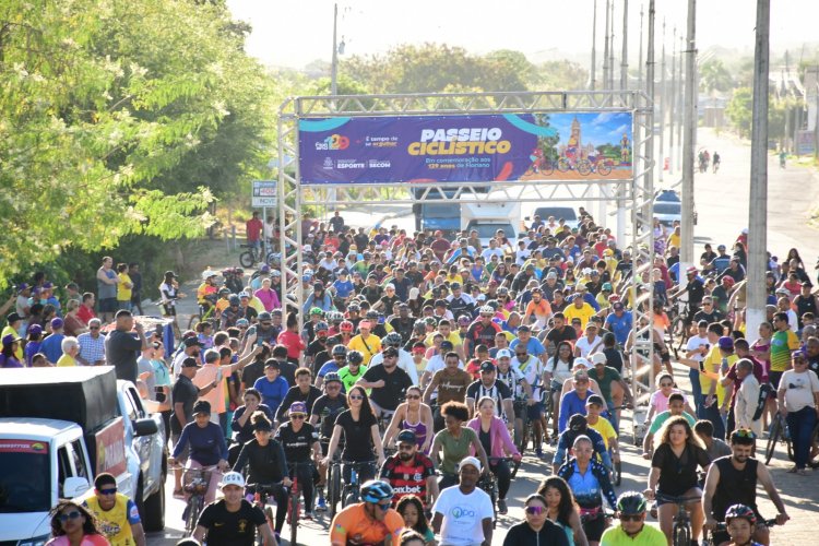 129 anos: Passeio ciclístico reúne cerca de 1.500 participantes nas comemorações do aniversário de Floriano