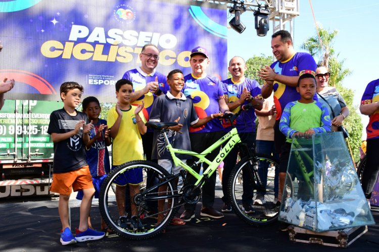 129 anos: Passeio ciclístico reúne cerca de 1.500 participantes nas comemorações do aniversário de Floriano