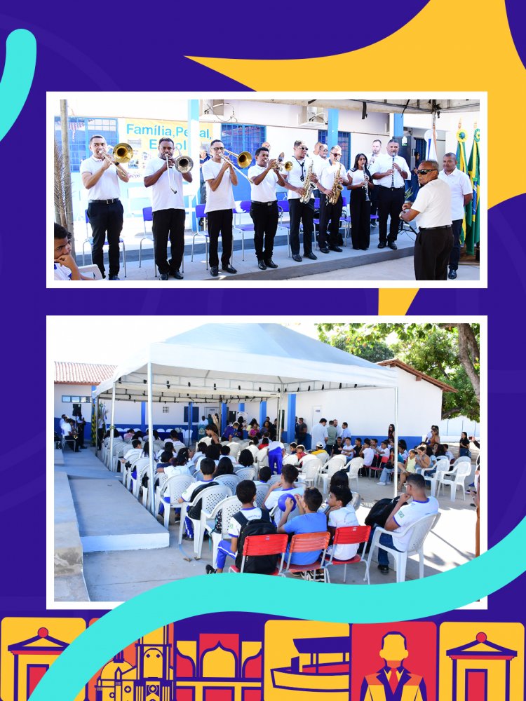 Prefeitura entrega reforma e ampliação da Escola Municipal Barjona Lobão nos 129 anos de Floriano