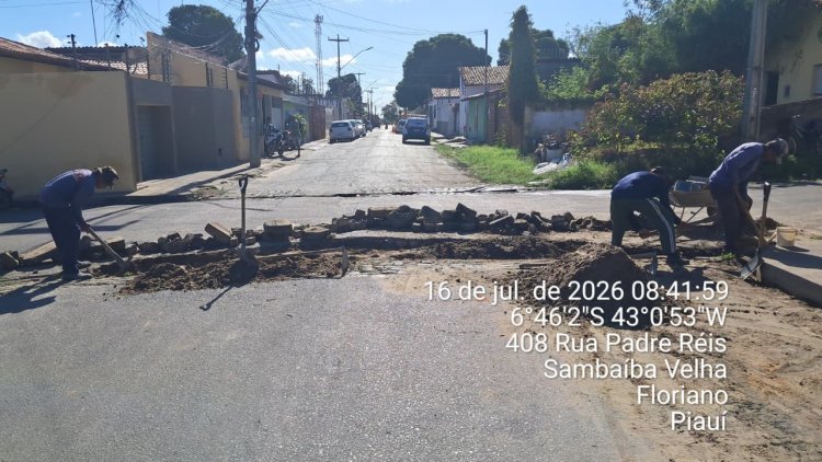 Infraestrutura em Ação: Operação Tapa-Buraco avança na recuperação das vias públicas de Floriano