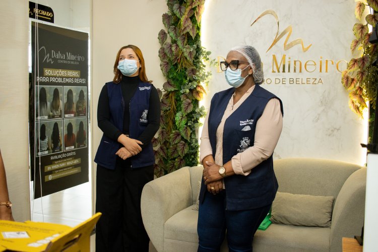 Secretaria Municipal de Saúde leva ação de prevenção às hepatites virais aos salões de beleza de Floriano