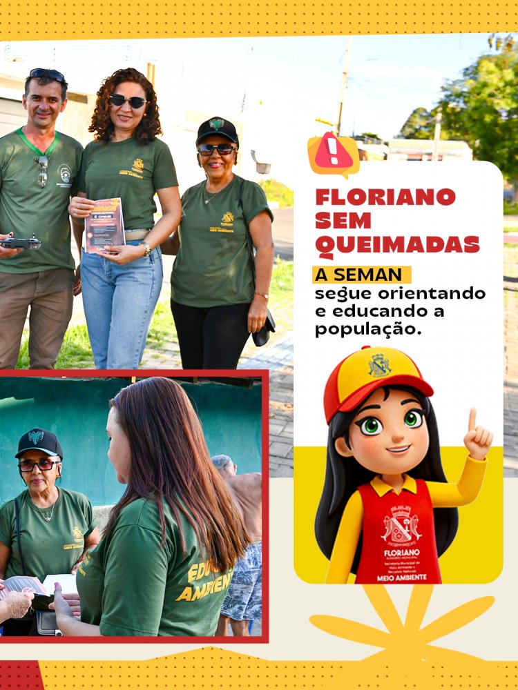 Secretaria de Meio Ambiente de Floriano intensifica ações contra queimadas e reforça projetos de sustentabilidade